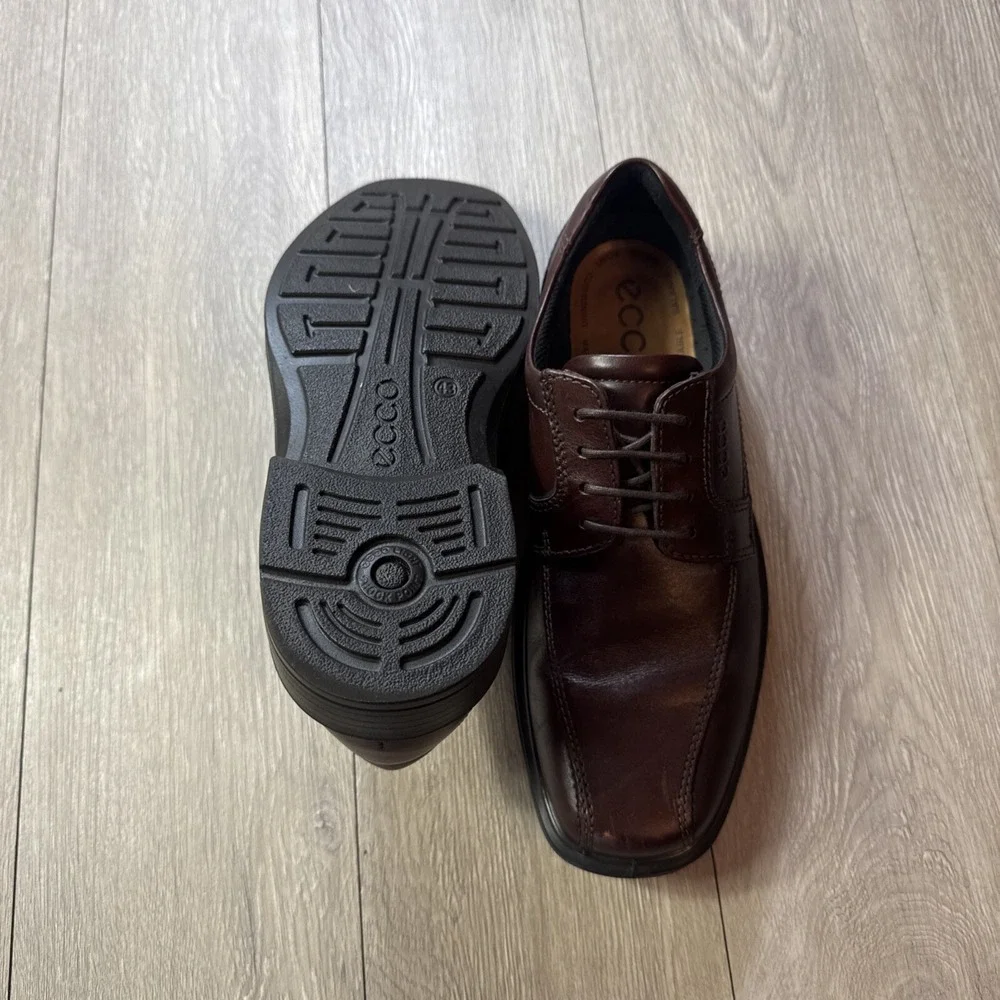 ECCO Helsinki 2 Bike Toe Tie Casual Rust (Reddish Brown) Men's Size EU 43 US 9.5